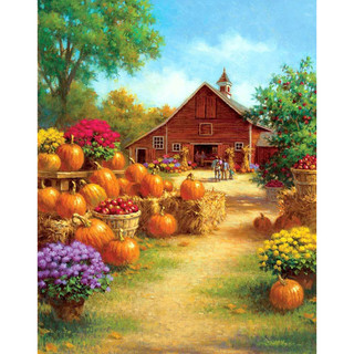 Картина мозаикой с нанесенной рамкой 'Осеннее великолепие', 40х50 см (34 цвета) Molly