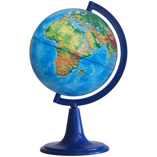 Глобус физический, диаметр 12 см, на круглой подставке, Глобусный мир
