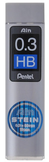 Pentel Грифели для автоматических карандашей 'Ain Stein', HB, 0, 3 мм, 15 шт