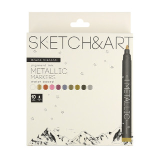 Набор маркеров металлик 'Sketch&Art', 10 цветов