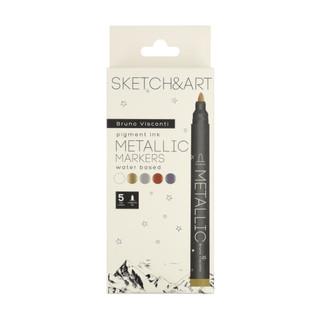 Набор маркеров металлик 'Sketch&Art', 5 цветов