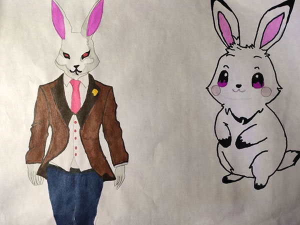 Конкурс нарисуй кролика в стиле аниме Матюхин Дмитрий
