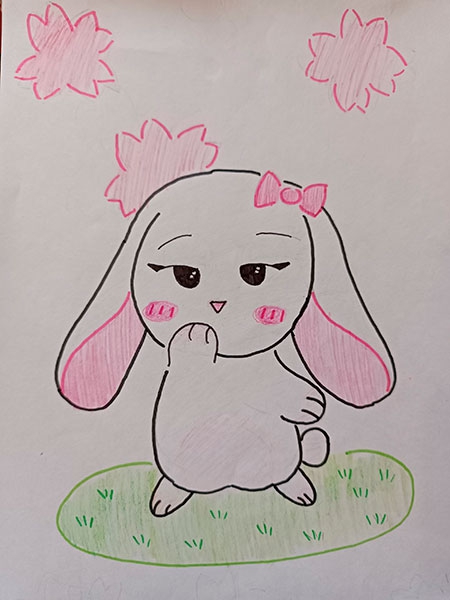 Конкурс рисунка в стиле аниме Татаркина-Диана,-11-лет,-Малышка-белый-кролик.jpg