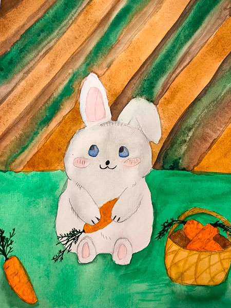 Конкурс нарисуй кролика в стиле аниме, Аникеенко