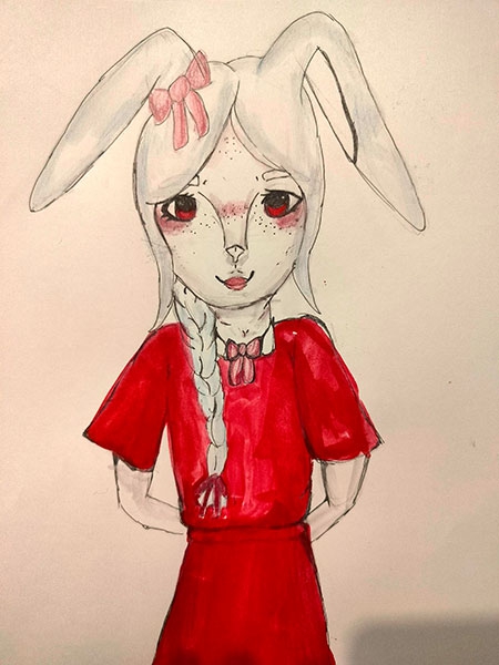 Конкурс нарисуй кролика в стиле аниме, Березлева Полина