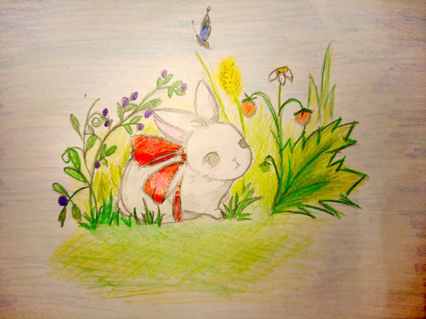 Конкурс нарисуй кролика в стиле аниме, Михайлова Марина