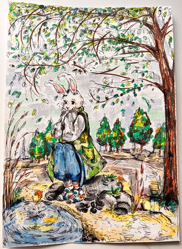 Конкурс Рисуем кролика в стиле Аниме, Балацкая Варвара