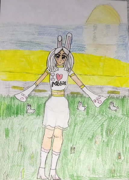 Конкурс нарисуй кролика в стиле аниме, Малышева-Виктория