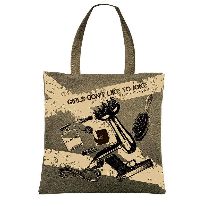 Сумка-шопер 'Девочки не шутят!', 39x39 см