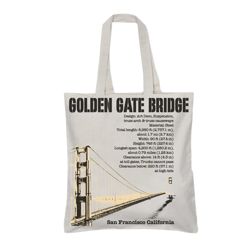 Сумка-шопер 'Мост', цвет белый