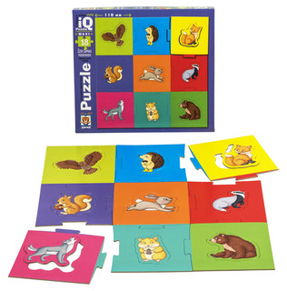IQ Пазл макси 'Мои лесные животные' 18 деталей 2