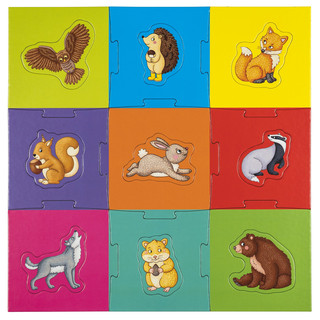 IQ Пазл макси 'Мои лесные животные' 18 деталей 3