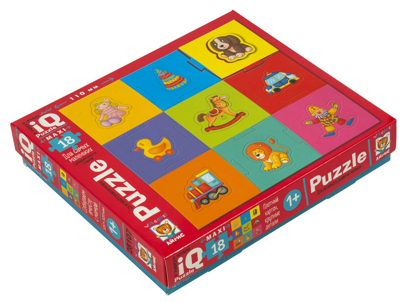 IQ Пазл макси 'Мои любимые игрушки' 18 деталей