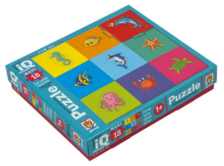 IQ Пазл макси 'Мои морские животные' 18 деталей