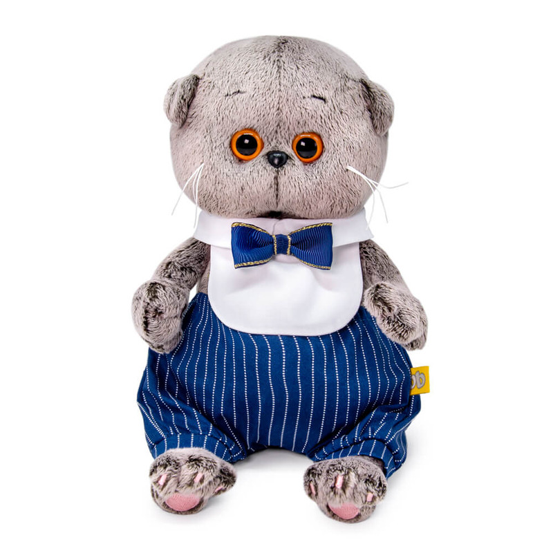 Басик Baby в манишке с бантом, 20 см, артикул BB-085