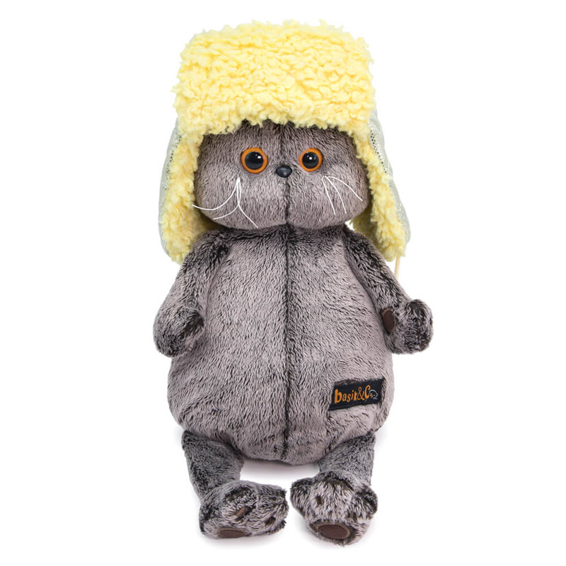 Басик в стеганой шапке-ушанке, 19 см, артикул Ks19-186