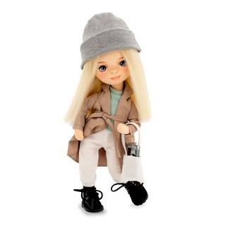 Кукла Миа в бежевом тренче, 32 см, Серия "Европейская зима", Orange Toys