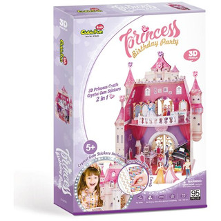 3D пазл CubicFun День рождения принцессы, 95 деталей, цвет розовый