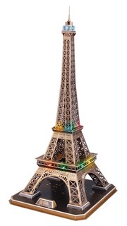 3D-пазл CubicFun Эйфелева башня с LED-подсветкой, 84 детали