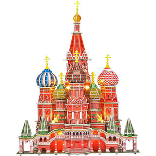 3D-пазл 'Собор Василия Блаженного' 224 элемента, с подсветкой, CubicFun 2