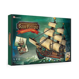 3D-пазл Корабль 'Сан Филипе' 248 деталей, Cubic Fun 2