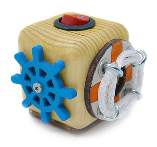 Бизикубик 'Морской', деревянный, SmartCube 1