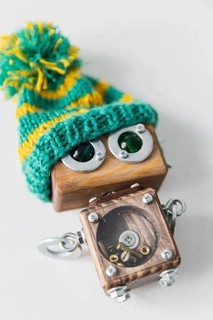 Бизикубик 'Робот Стьюи в шапочке', деревянный, SmartCube 3