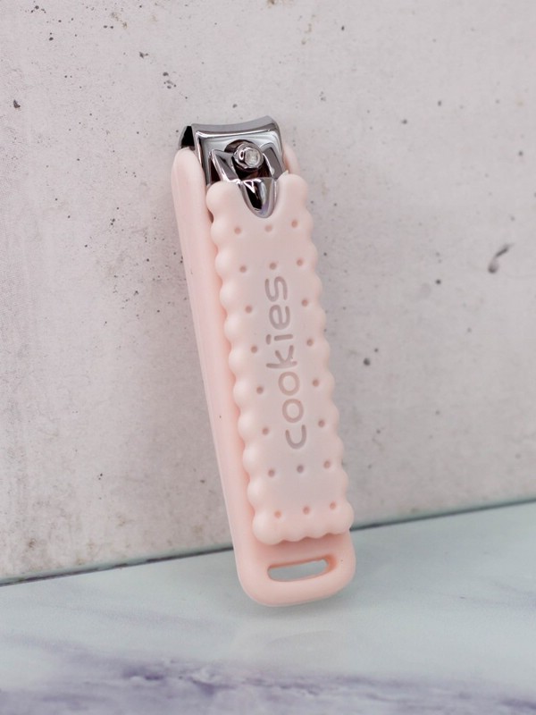 Маникюрный инструмент кусачки 'Cookies' розовый