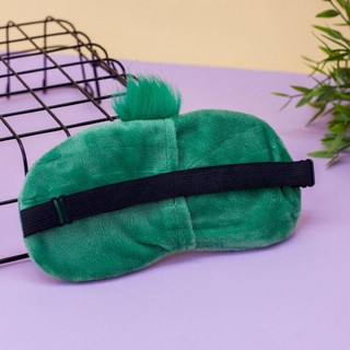 Маска для сна 'Птичка' гелевая, зеленая 2