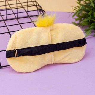 Маска для сна 'Птичка' гелевая, желтая 3