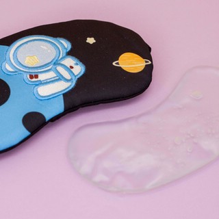 Маска для сна 'Космос' гелевая, черная 3