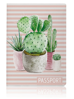 Обложка для паспорта унисекс Cactus