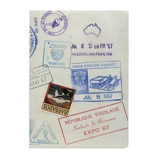 Обложка для паспорта 'Штампы'