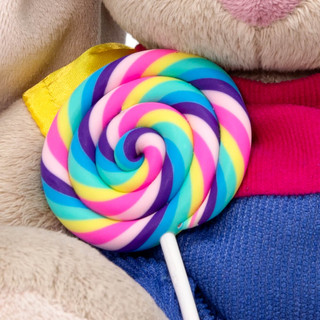 Зайка Ми Радуга на палочке, 15 см, артикул SidX-472 4