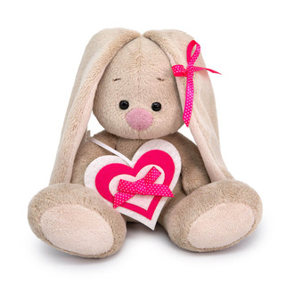 Зайка Ми с сердечком из фетра, 15 см, артикул SidX-514 1