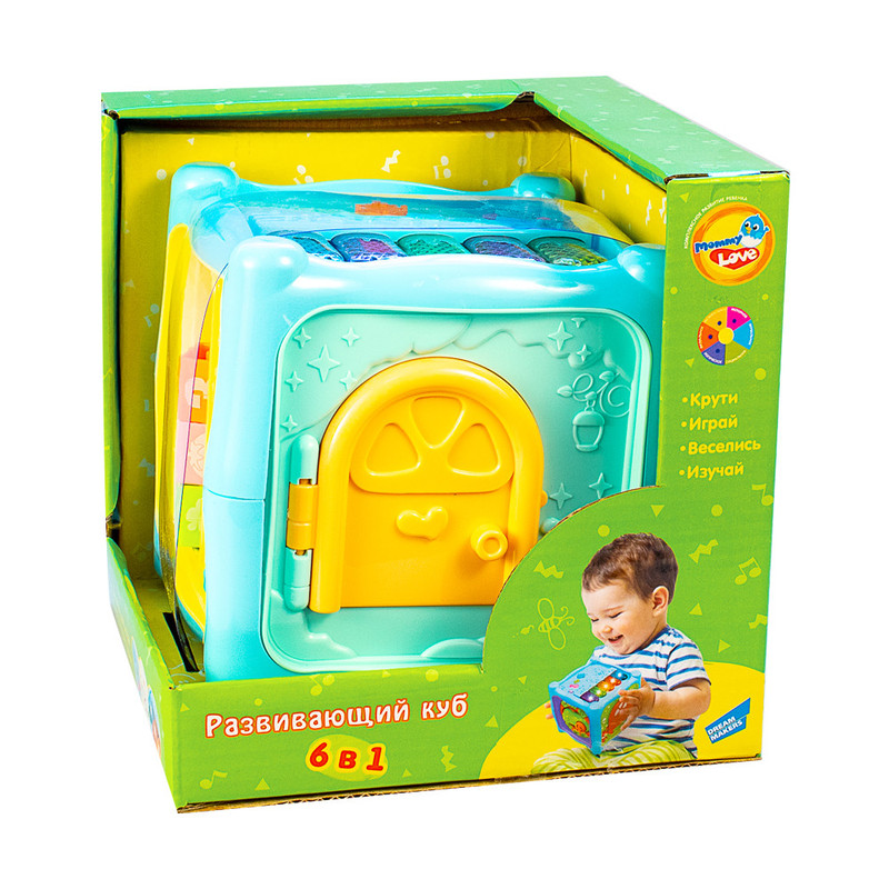 Игрушка 'Развивающий куб 6 в 1' Mommy-love