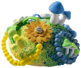 Легкий пластилин 'Глюкосад' средний синий набор 3