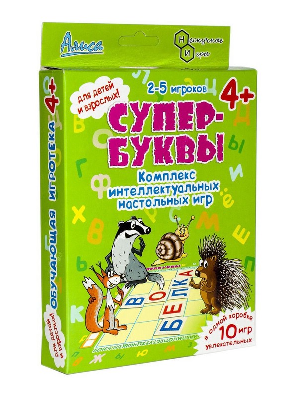 Настольная игра 'Супер-Буквы' Алиса