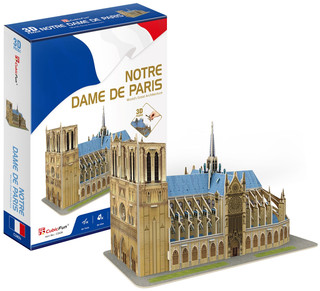 3D Пазл 'Нотр-Дам-де-Пари', 53 детали, CubicFun