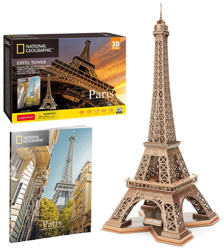 3D-пазл CubicFun Париж, 80 деталей
