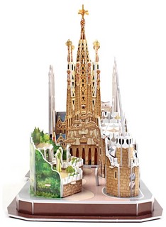 3D пазл объемный 'Барселона' 186 деталей 3