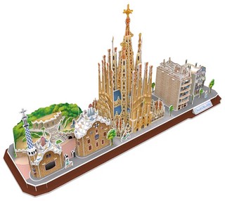 3D пазл объемный 'Барселона' 186 деталей 4