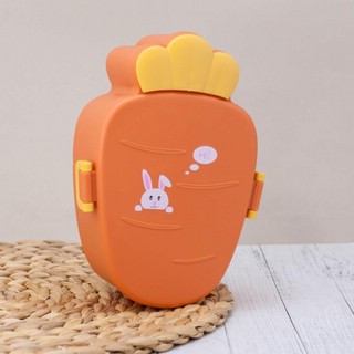 Ланчбокс 'Hi bunny carrot' оранжевый (ложка+вилка) 2
