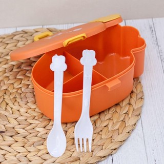 Ланчбокс 'Hi bunny carrot' оранжевый (ложка+вилка) 3