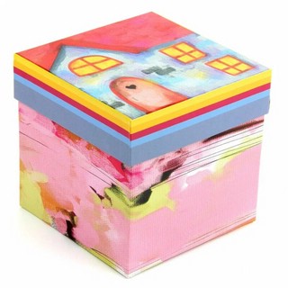 Коробка квадратная 'Окна' 11х11х12 см