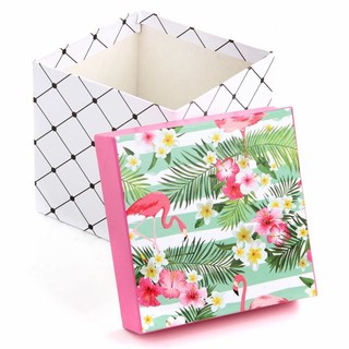 Коробка квадратная 'Тропик' 12х12х12 см 2