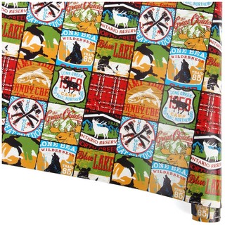 Бумага упаковочная глянцевая, 68х98 см, Дикая природа 2