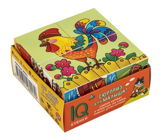 Умные кубики в поддончике. Кто живёт в сказке, 4 кубика