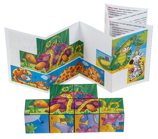 Разноцветная Африка. IQ кубики шумелки 4