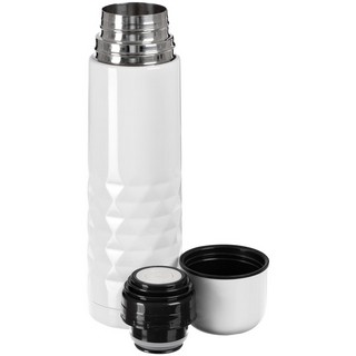 Термос с логотипом МГУ, белый 2